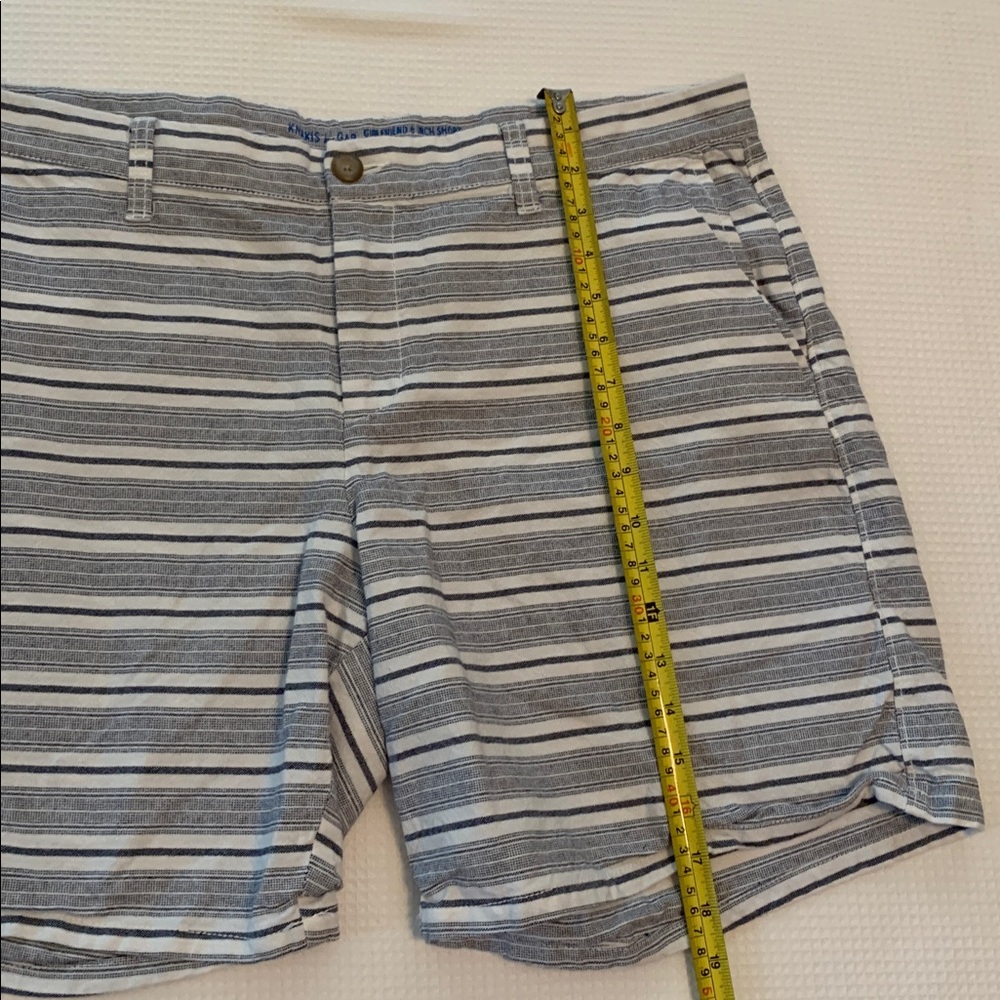 Gap girlfriend style 6 in short blue and white stripes size 16 - Picture 7 of 9